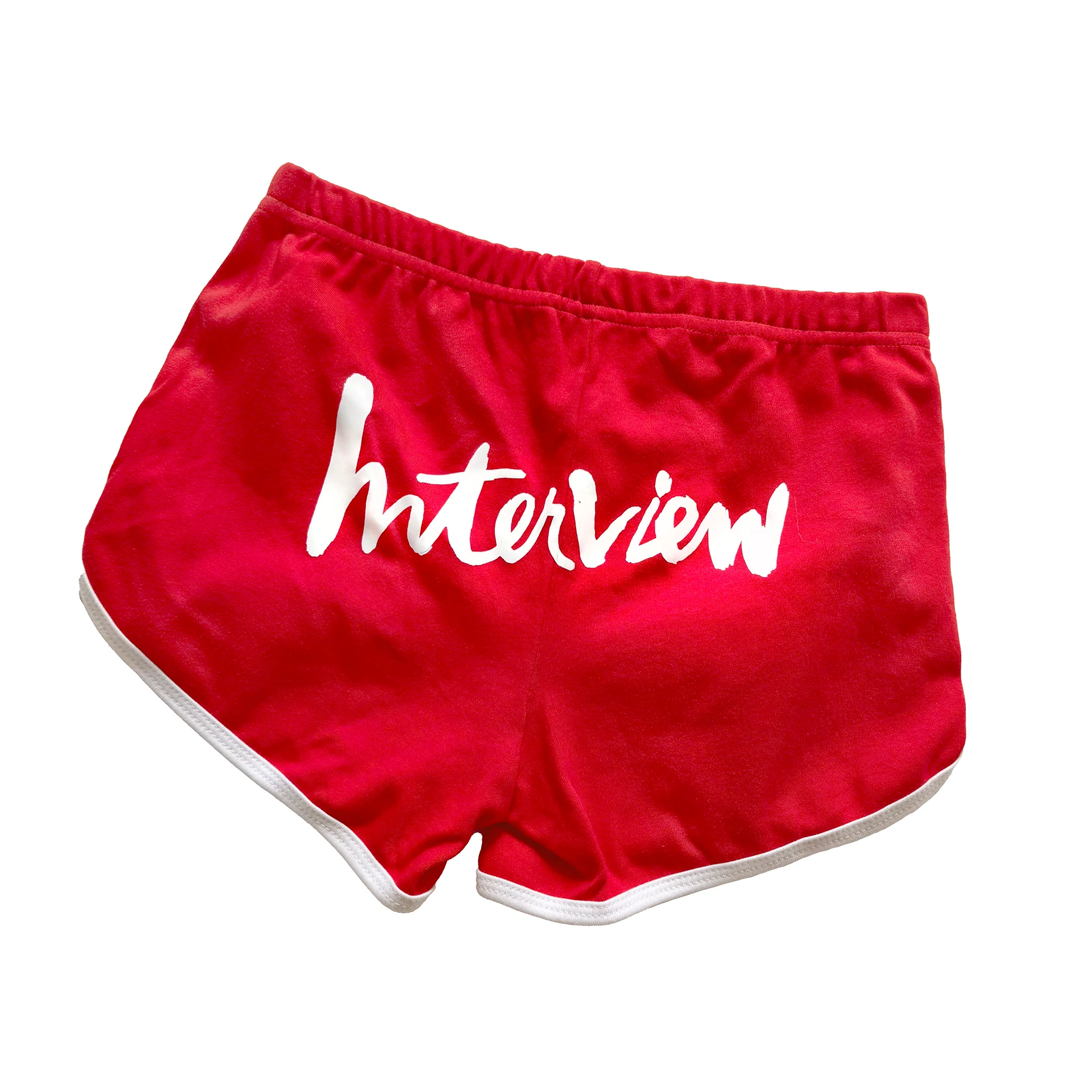 Interview Logo Track Shorts (Red)